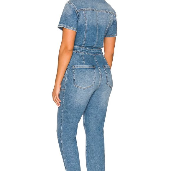 Good American Fit For Success Jumpsuit - Medium BLUE - Picture 2 of 9